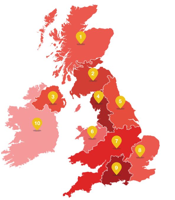 UK energy map